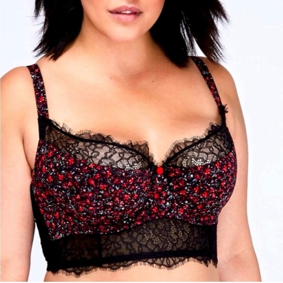 Cacique Other - Cacique French Balconette Floral & Lace Bra. SIZE 44D.